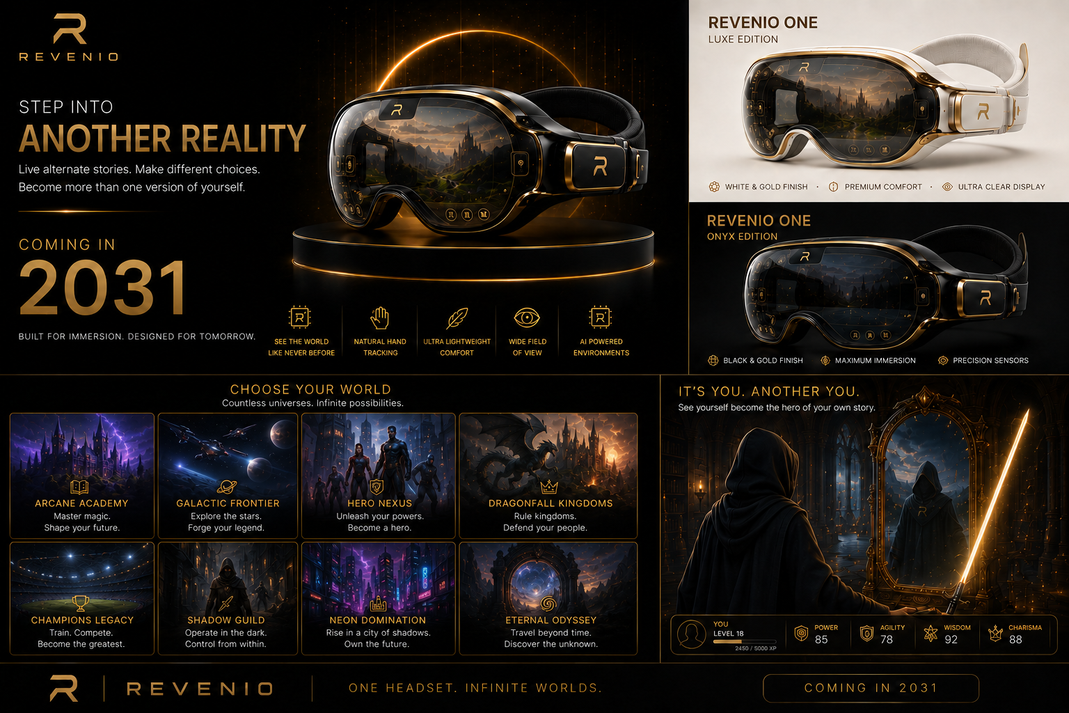 Revenio One — Onyx and Luxe editions